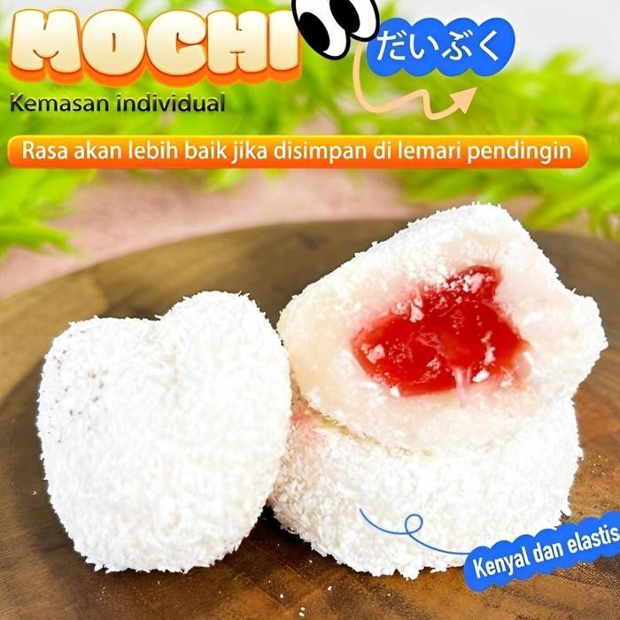 

Breakk Mochi / Kue Mochi Aneka Varian Rasa / Kue Mochi Tabur Kelapa / 30Gr 1Pcs