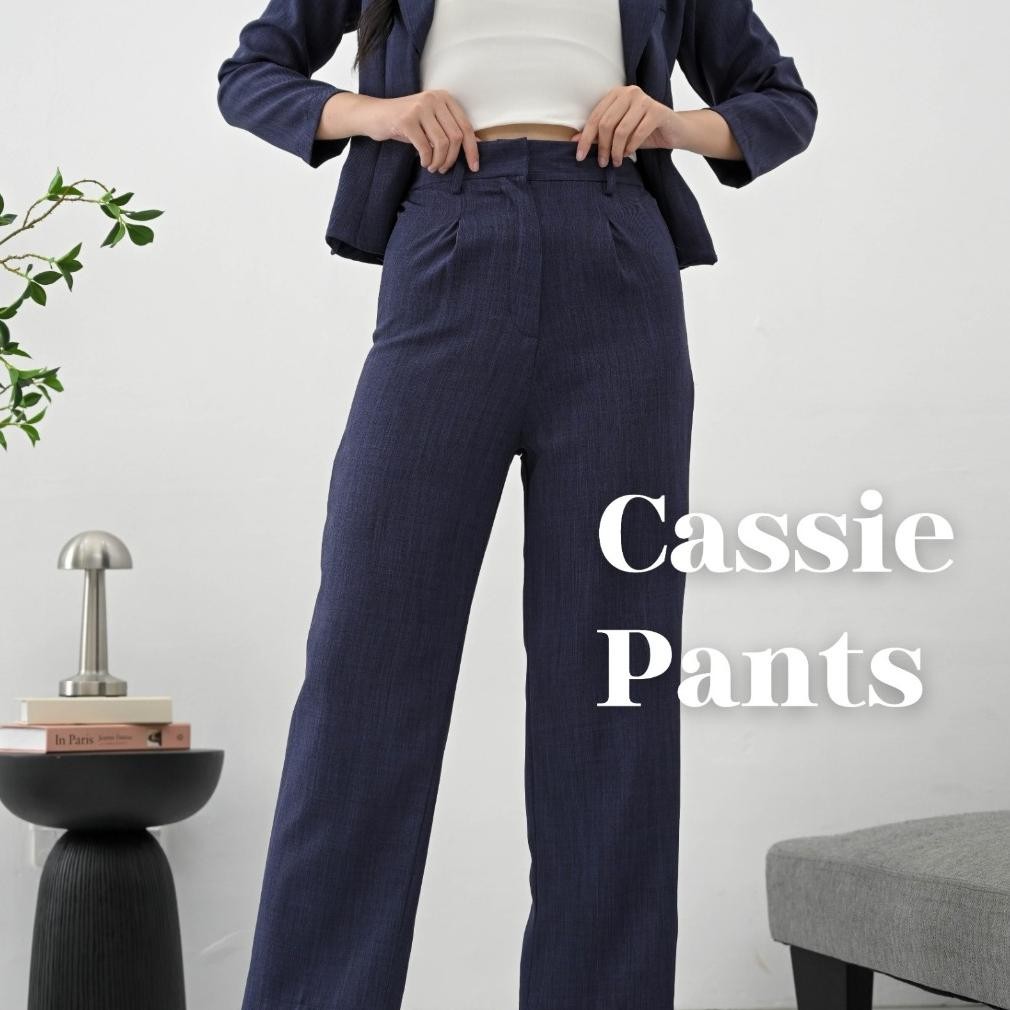 BEST SELLER VELOVE - CASSIE PANTS / CELANA PANJANG WANITA / CELANA KULOT / CELANA KANTOR