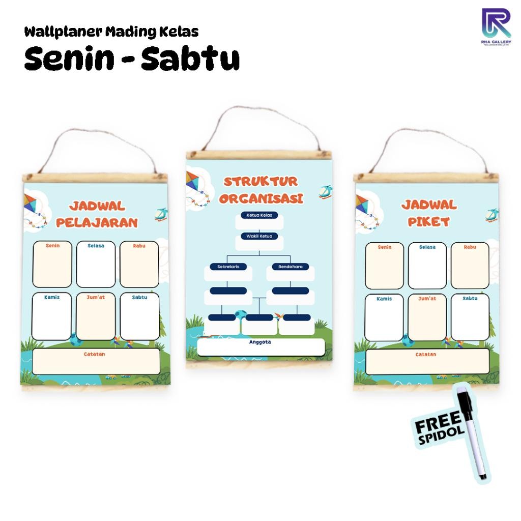 

NEW PRODUCT RHA GALLERY POSTER SEKOLAH BUNDLING POSTER STRUKTUR KELAS JADWAL PIKET JADWAL PELAJARAN WIPE CLEAN SIENNAOUTLET487