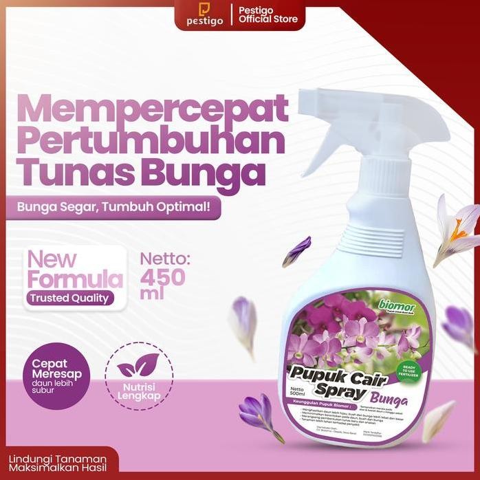 

Terlaris Pupuk-Nutrisi Organik Cair Semprot Bunga Tanaman Hias 450Ml (Biomor)