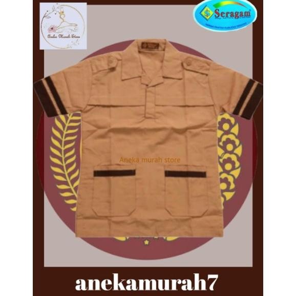 gs-56 SD83 Seragam Baju Pramuka Siaga Pendek SD Merek Seragam Viral Hemat