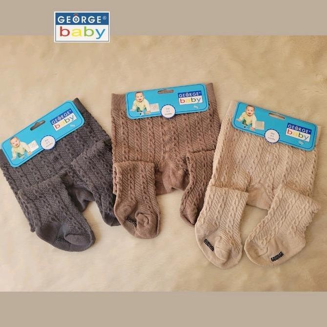 BEBAS ONGKIR - BUY 2 GET 3George Baby Legging Tutup (Stocking) Kaki Cable bayi laki-laki dan perempu