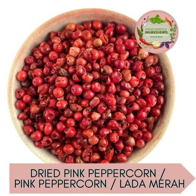 

Produk Unggulan] Pink peppercorn 50gram / dried pink peppercorn / lada merah