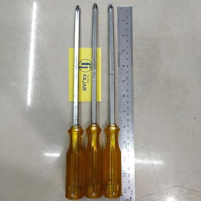 Ready oke] Obeng ketok besar bunga plus ( + ) 8 mm x 8 inch 20 cm Jupiter