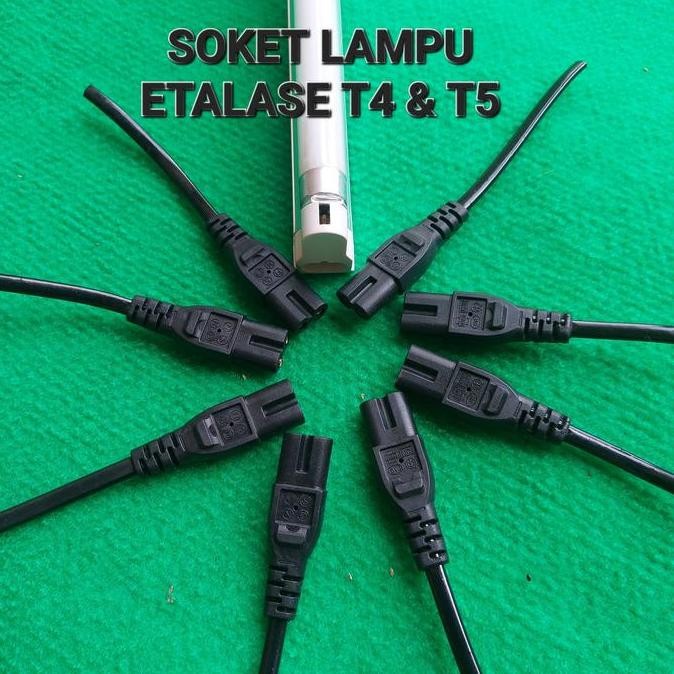 Baru kabel ac 8 buntung 12cm colokan lampu t5 etalase tape compo carger tojil4 Berkualitas