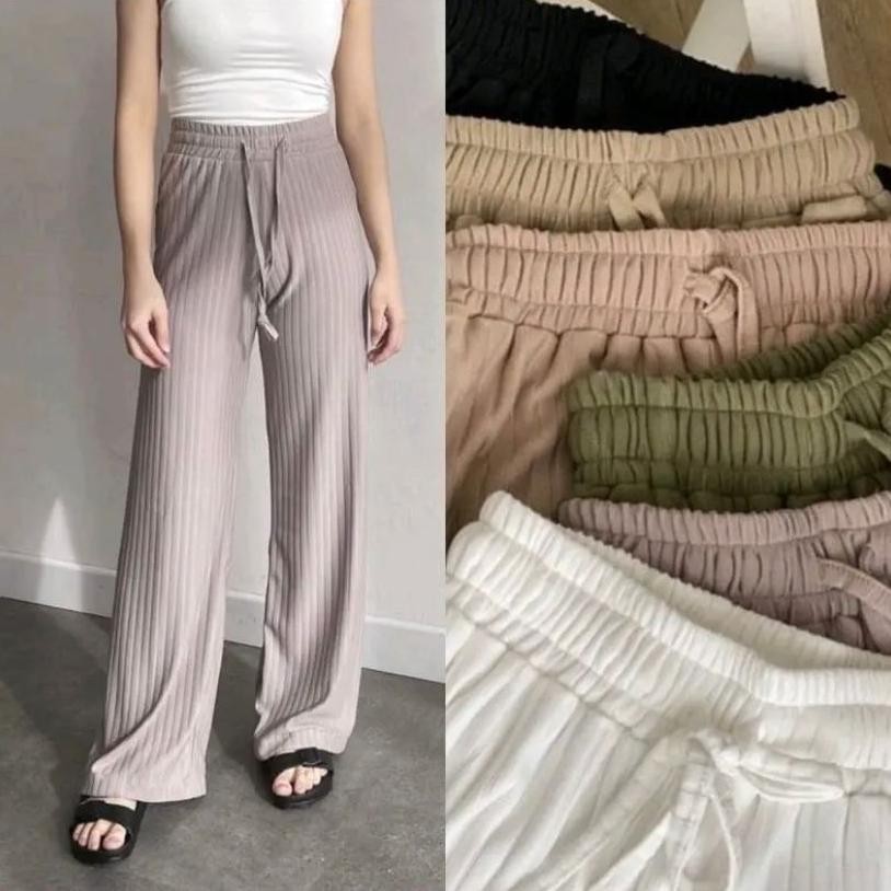 BEST SELLER HORNET KNIT PANT / CELANA KULOT HIGHWAIST TERMURAH / KULOT RAJUT TEBAL SUPER JUMBO