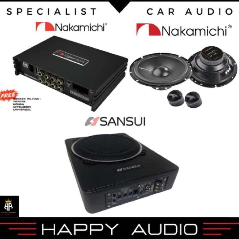 Paket Audio Mobil Full Set Speaker Split Subwoofer Kolong DSP 100% ORI