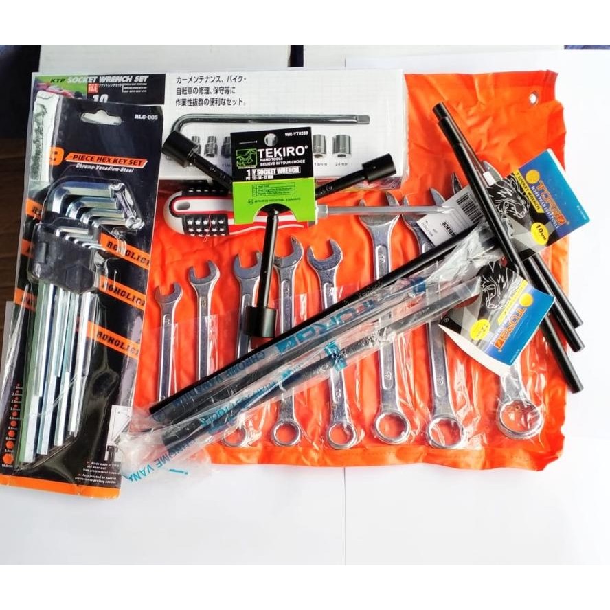 PAKET ALAT BONGKAR / ALAT BENGKEL MOTOR SUPER LENGKAP MURAH