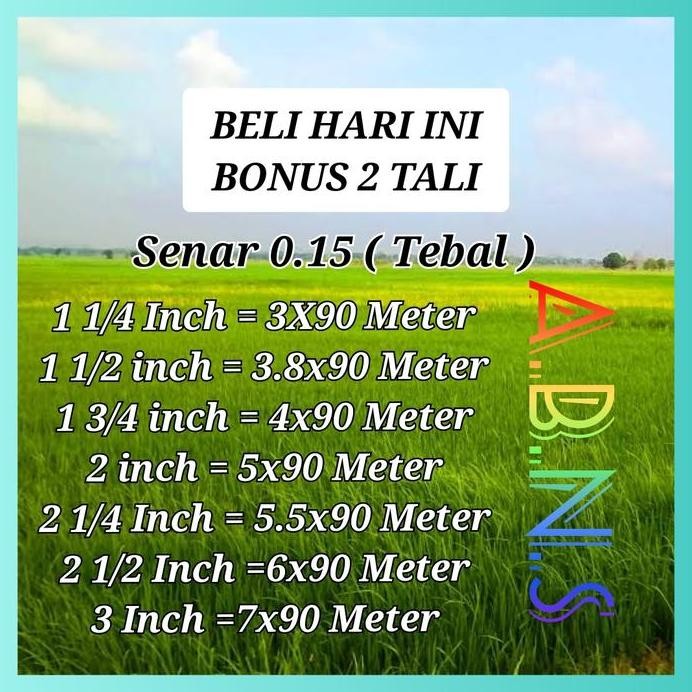 

Terlaris Jaring Padi Sawah Senar 0.15 / Jaring Burung Pipit Dan Emprit