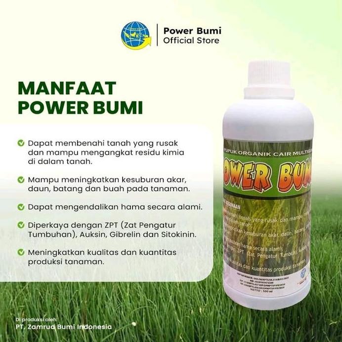 

Terlaris Pupuk Organik Power Bumi 500 Ml Tanah Tanaman