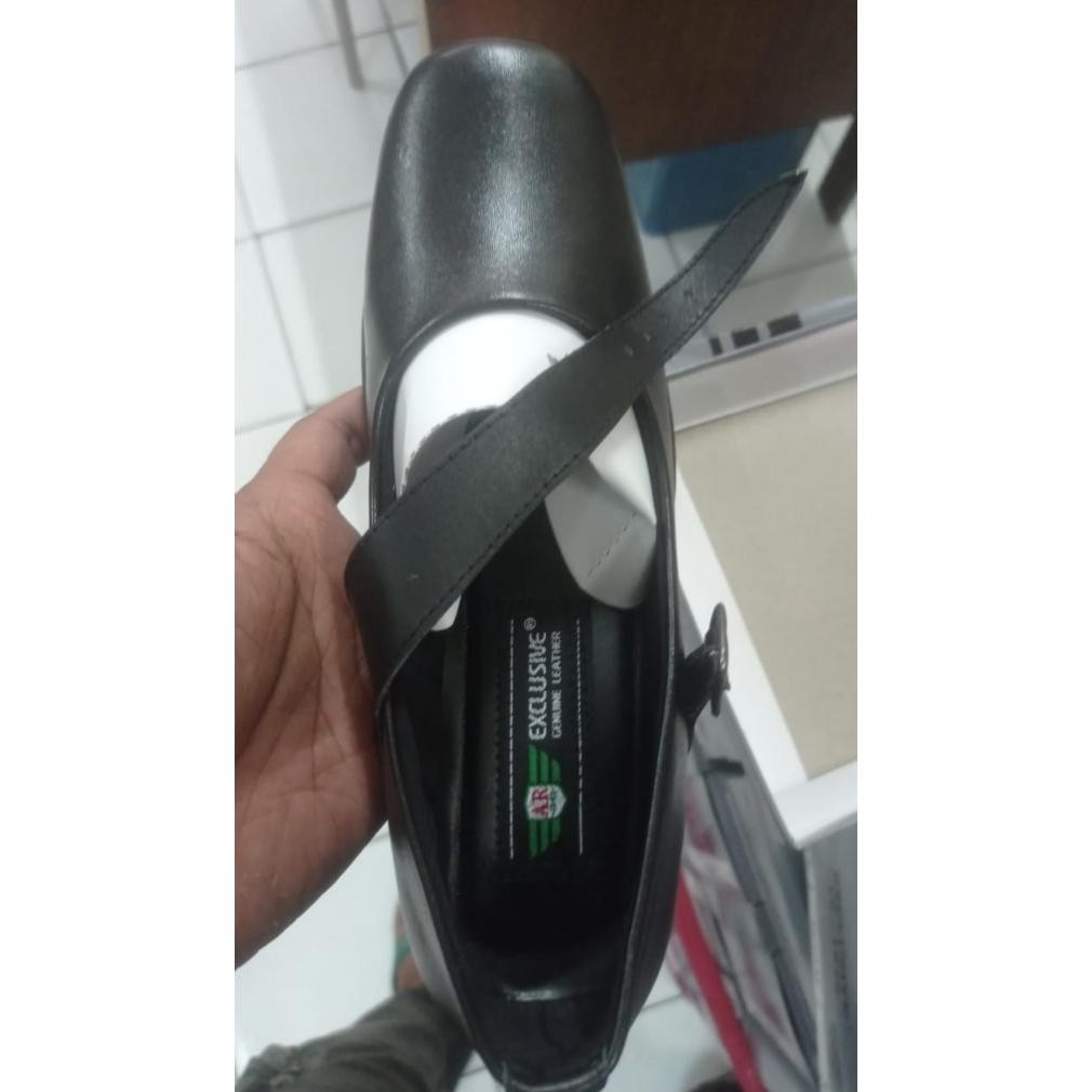 Sepatu PDH Polwan 1705 AR Tali | Sepatu PDH Pantopel Wanita