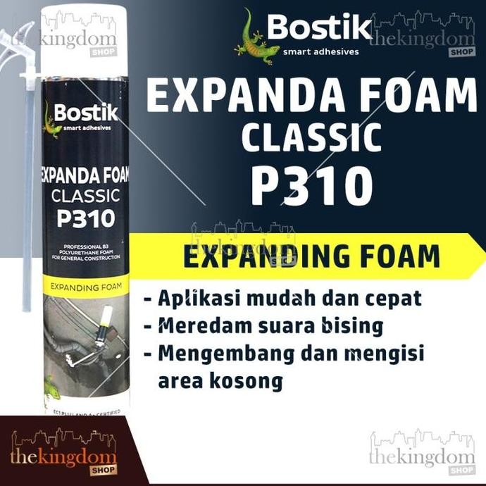 

Bostik P310 Expanda Foam Classic 750ml Expand Expanding Filler Peredam