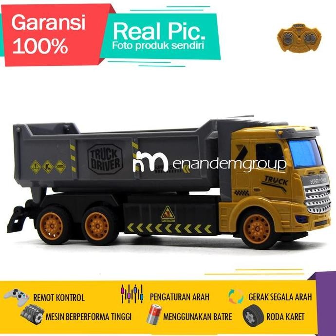 Miliki Mainan Mobil Remot Kontrol Rc Dump Truk Driver Ban 6 4Ch Driver