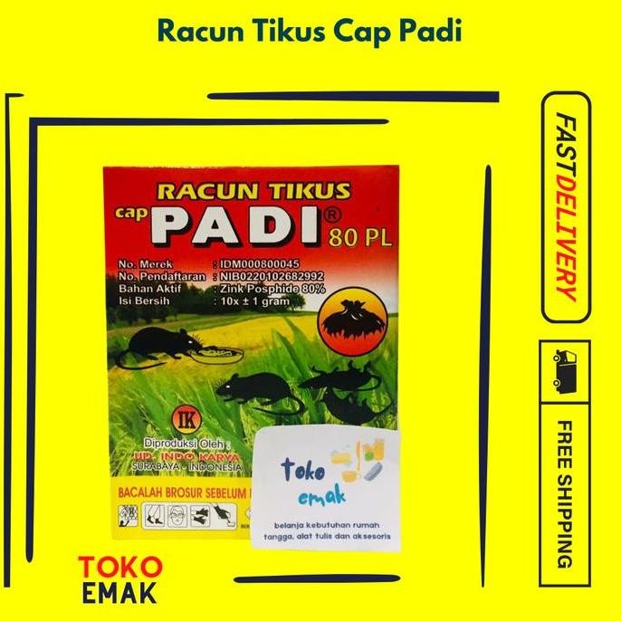 

Terlaris Racun Tikus Cap Padi
