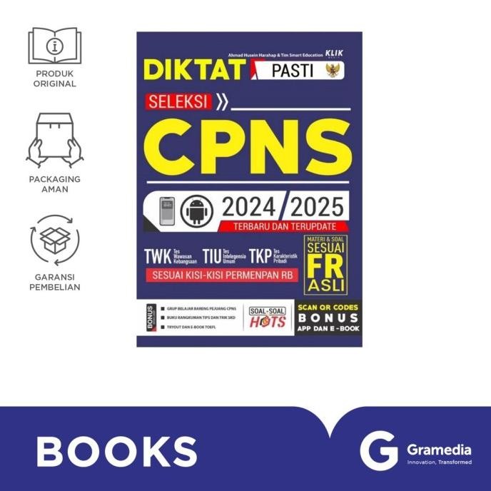 promo gramedia buku diktat pasti seleksi cpns 2024/2025