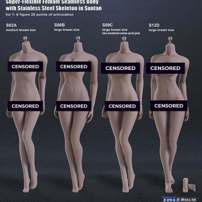 TBLeague Phicen 1/6 S02A - S06B - S09C - S12D Female Seamless Body