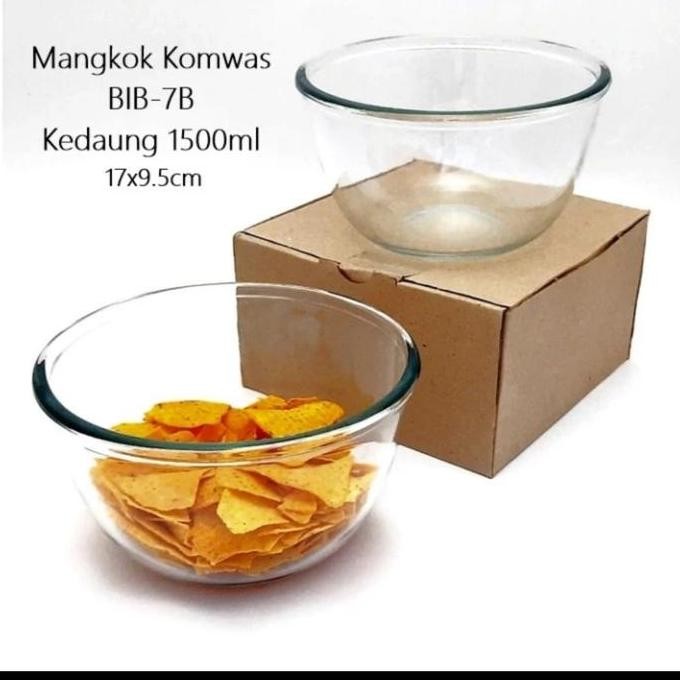 ;&;&;&;&] Mangkok Kaca Beling Bening Tebal Kedaung Mixing Bowl Saji Sayur Salad