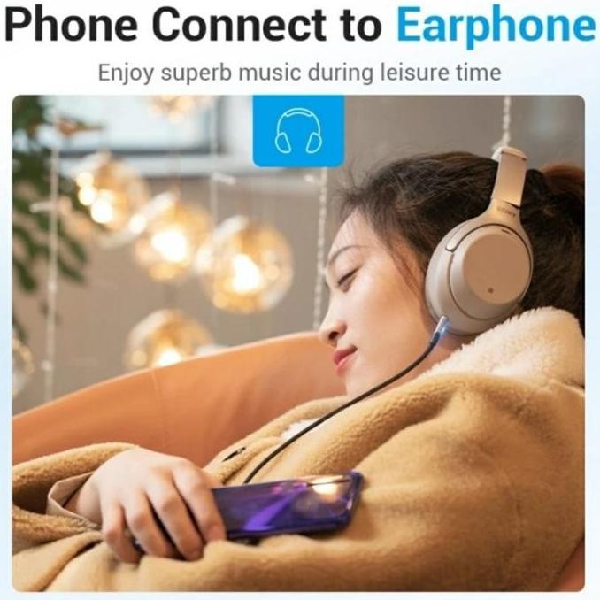 Vention Kabel USB Type C to Aux 3.5mm Male - BGK