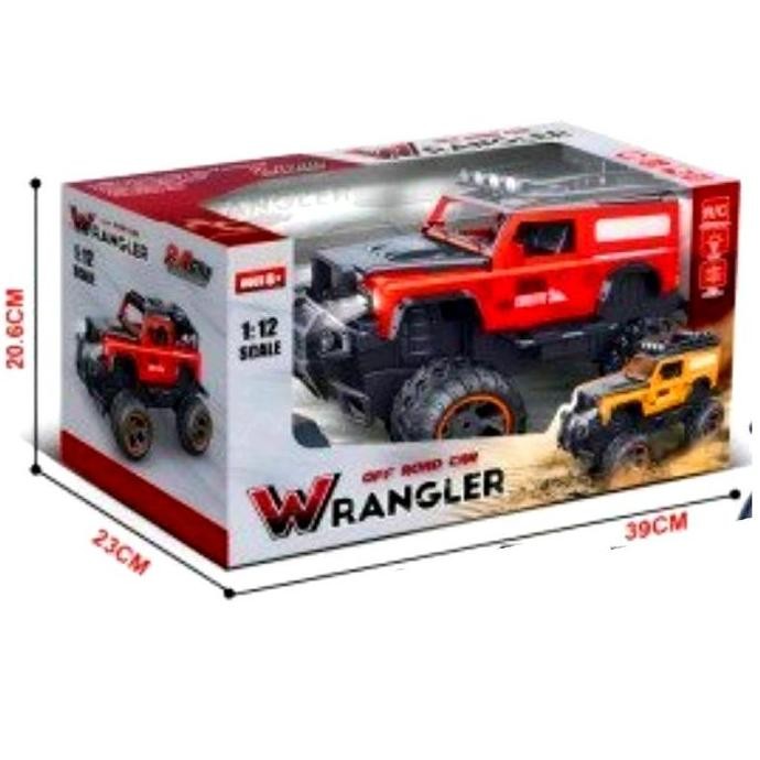 Diskon Mobil Remote Control Jeep Offroad Wrangler Skala 1:12