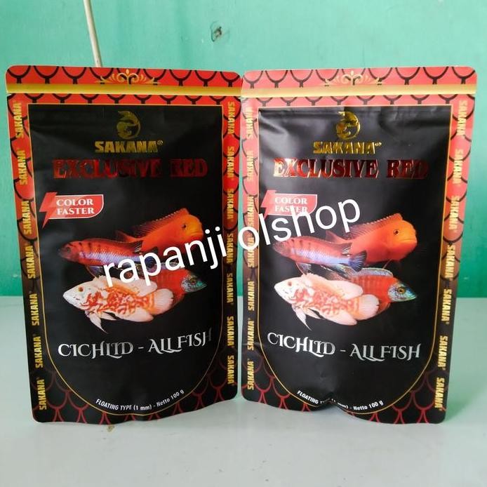 Terlaris Pelet Ikan Cichlid Sakana Red Pakan Ikan Siklid Oscar