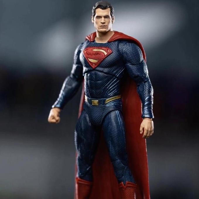 Mcfarlane Superman Justice League Movie Blue Red Suit Super Rare