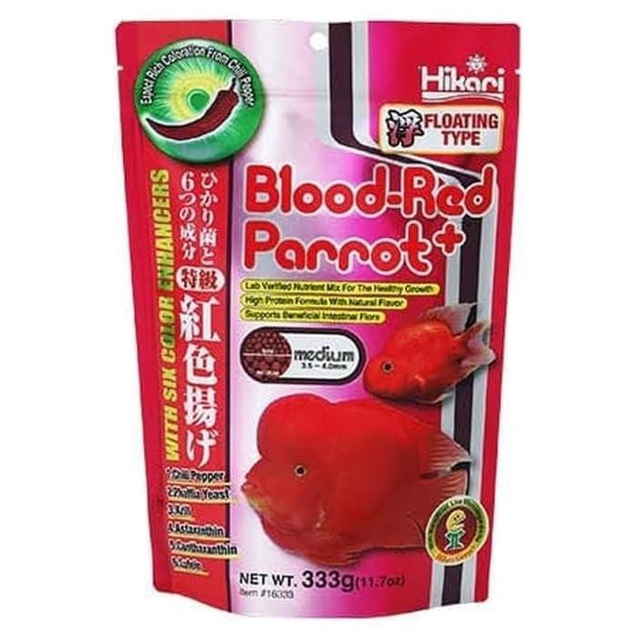 Terlaris Pelet Ikan Lohan Dan Perot Hikari Red Blood Parrot + 333Gr Medium