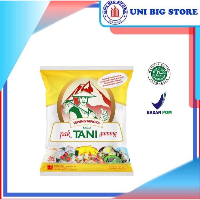 

Terlaris Tepung Sagu Tapioka Kanji Pak Tani Gunung 500 Gr Berkualitas