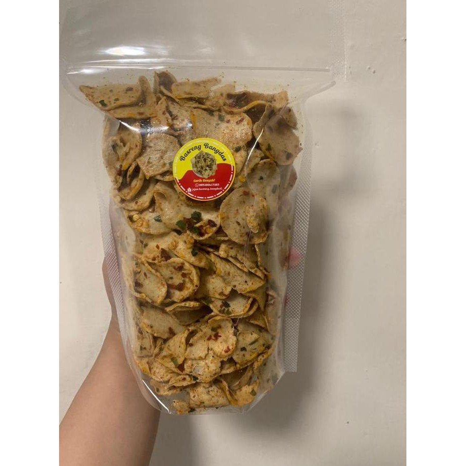

Keripik Basreng Pedas Daun Jeruk 250gr Gurih Renyah Cemilan