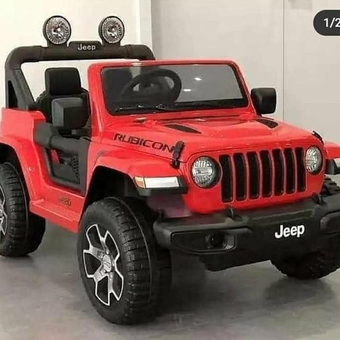 Terjangkau Mainan Anak Mobil Aki Jeep Rubicon Wrangler Lisensi
