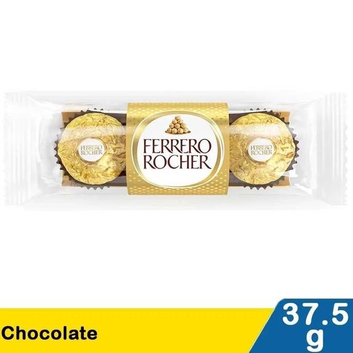 

Ferrero Rocher T-3 / Cokolat Susu Dengan Kacang Hazel 38GR
