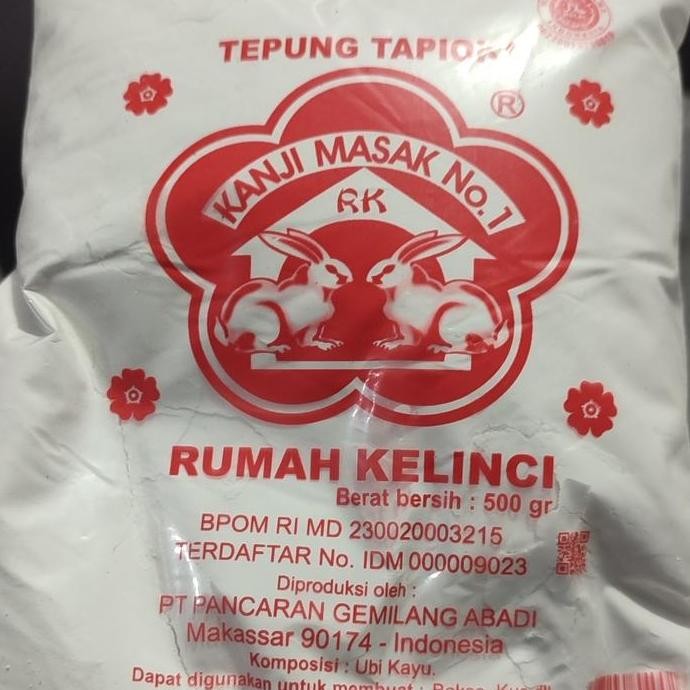 

Terlaris Tepung Kanji Kelinci 500Gr