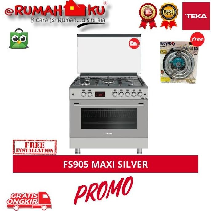 Freestanding Cooker Teka FS 905 / FS905 Maxi Silver - Kompor Gas Dengan Oven
