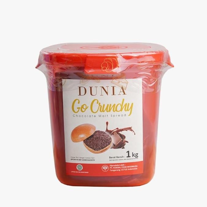 

DUNIA SPREAD CRUNCHY 1 KG (FREE DUS DAN BUBLE) coklat duniagocrunchy