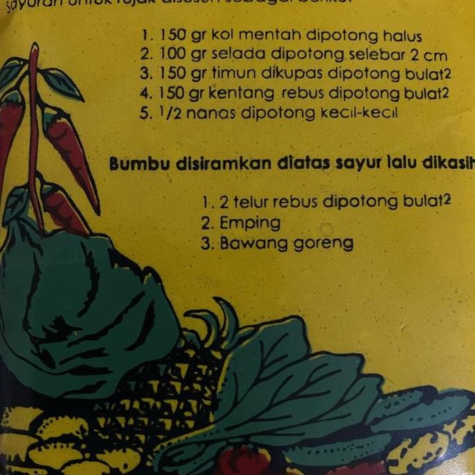 

Bumbu Rujak Pengantin Selera khas indonesia