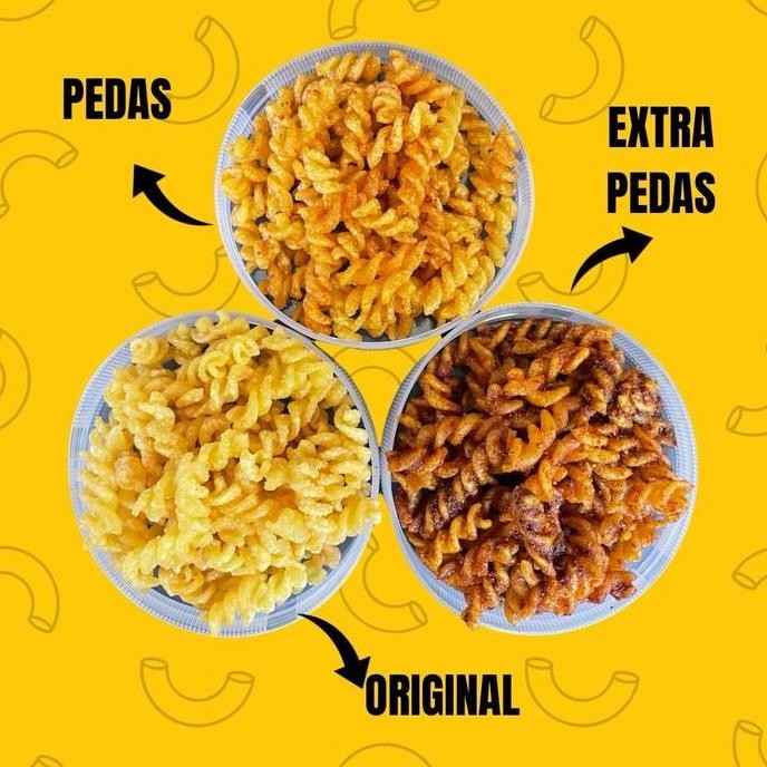 

1 Kg Makaroni Kriwil Cap Koki Food makaroni bantet pedas