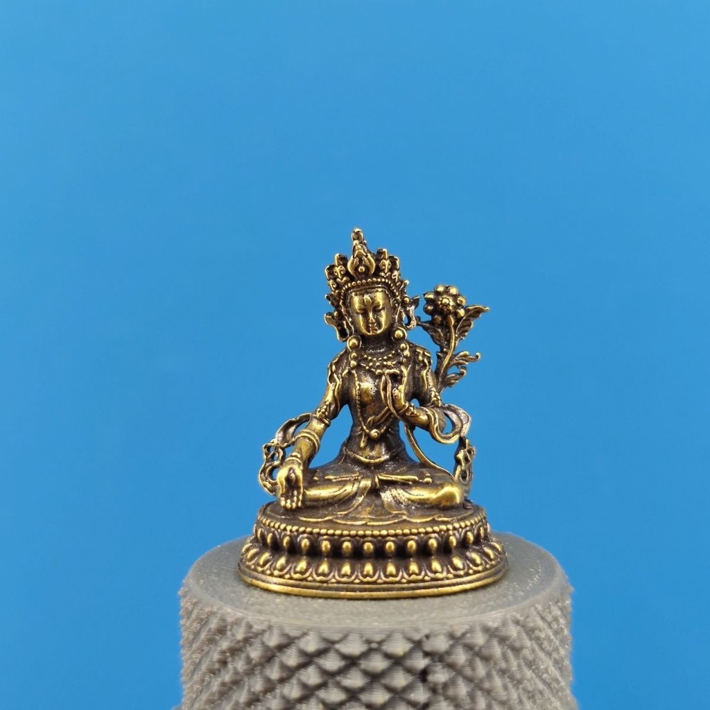 Buddha Shakyamuni dari Kuningan/Padmasambhava Buddha/Patung Buddha Mini Dekorasi Mobil