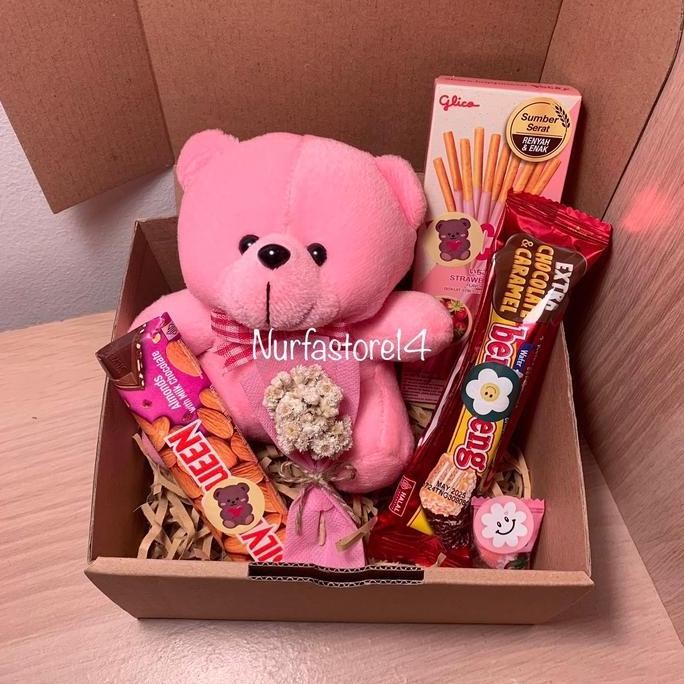

Hampers Snack Box Giftbox/Kado Pink Series/Kado Valentine/Kado Ulang tahun/Surprise/Hadiah Anniversary