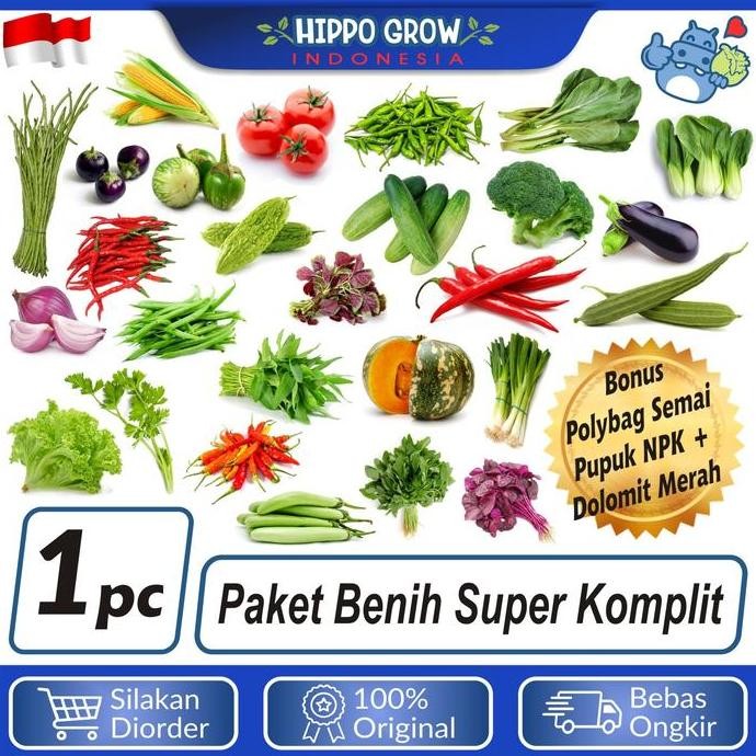 

Terlaris Paket Super Komplit Bibit Tanaman Sayur Bonus Polybag Dan Npk