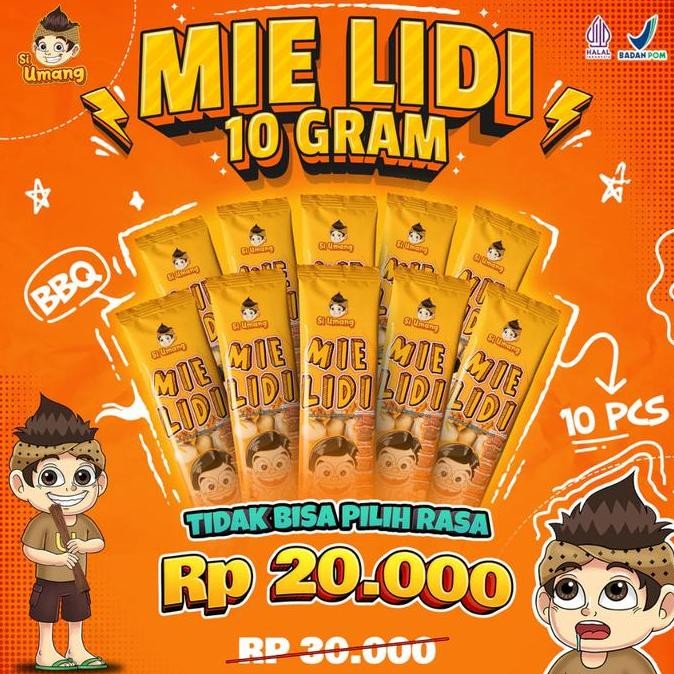

Si Umang Paket Hemat Sampling Cemilan Mie Lidi Krezz 16gram 5 Rasa + Mie Lidi Renceng 10gram 3 Rasa