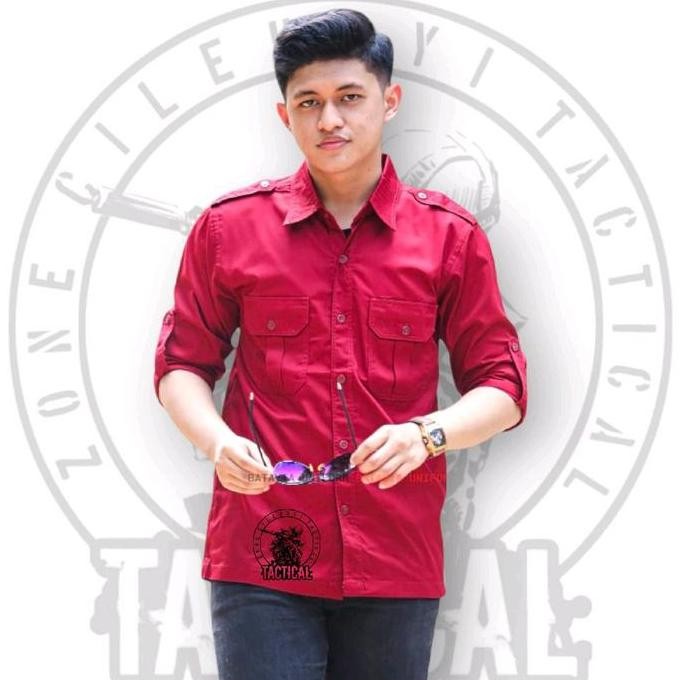 Kemeja Seragam Pdl Net Tv / Kemeja Lapangan Tactical Pdl / Pdh Lengan Panjang Bahan American Drill A