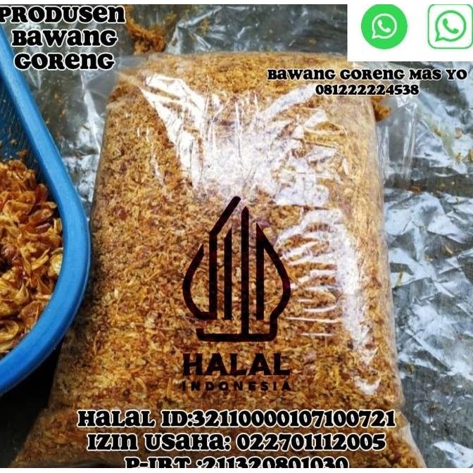 

Remesan Bawang Goreng murah ampas 1 kg
