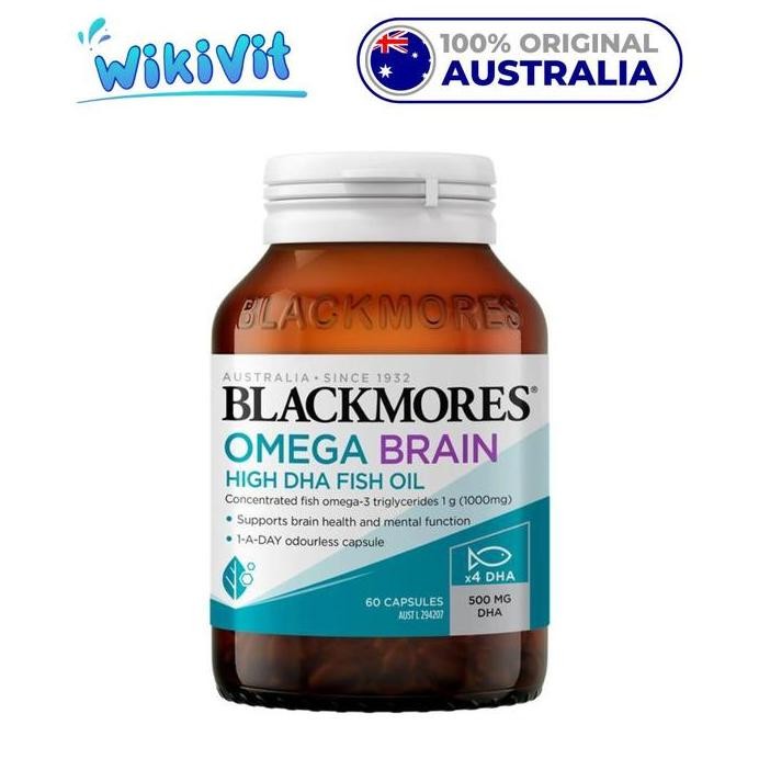 

Terlaris Blackmores Omega Brain 60 Capsules - Original Australia / High Dha Fish Oil Vitamin / Kapsul Omega-3 / Omega3 Omega 3 Supplement / Suplemen Minyak Ikan / Kesehatan Otak