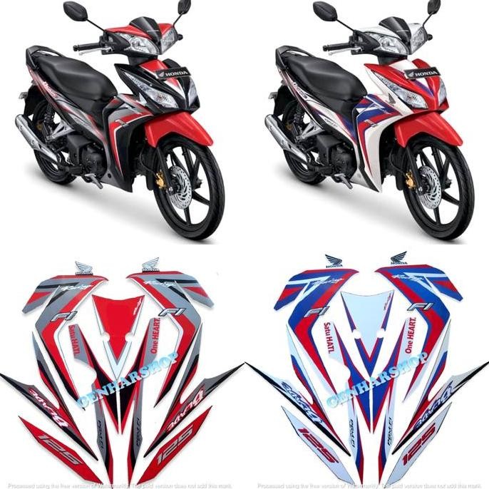 Promo Stiker Striping Motor Honda Blade 125 Fi 2015 Standar Full Set COD