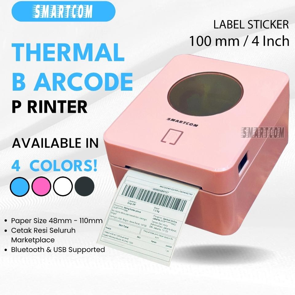 Martcom Printer Thermal Barcode Label Rei 4 Inch Barcode Printer Bluetooth Thermal 100Mm M9250