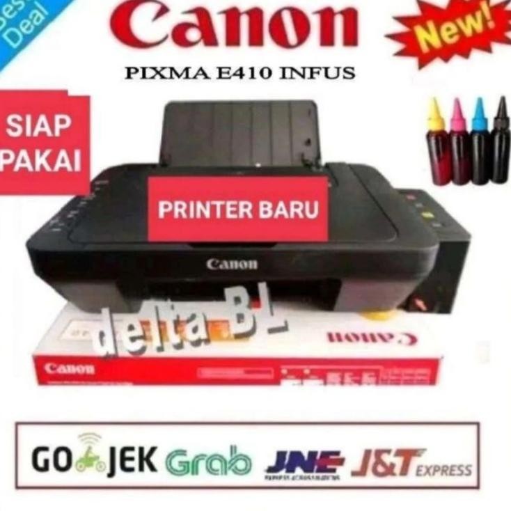 Printer Infu Canon E410 Allinone Print Can Foto Copy Ceta Foto Color
