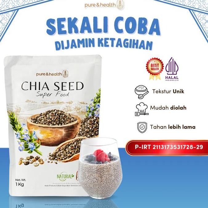 

Biji Chia Seed 1 Kg Organik Black Chiaseed Original Natural Super Food