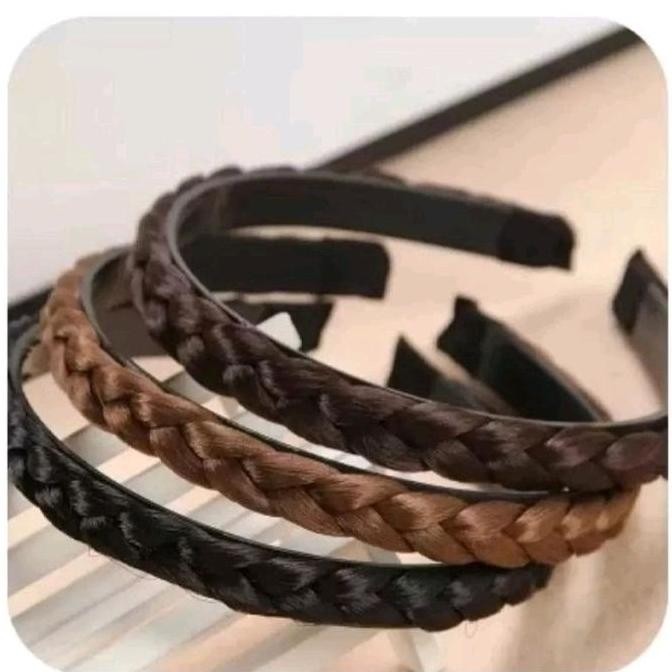 GC BANDO DENGAN RAMBUT PALSU SINTETIS KOREA WIG HAIR BAND RAMBUT PALSU BANDO WIG BOHEMIAN WIG KEPANG