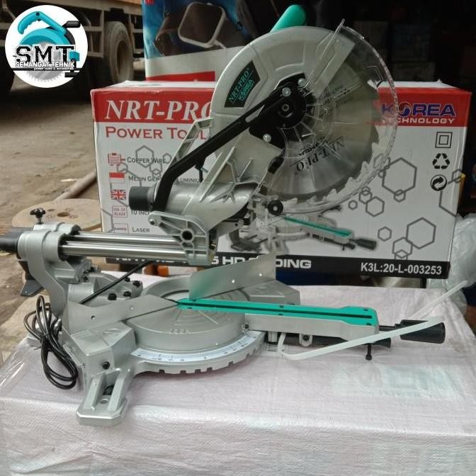 NRT-PRO MS1055 HD Mitter Saw 10 Inch Mitre Miter Gergaji Sliding Mesin