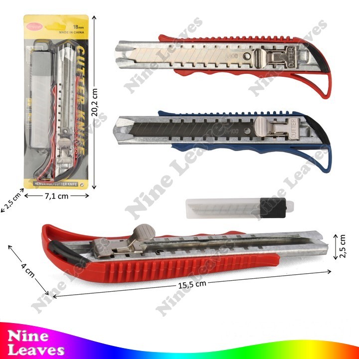 

Cutter Model Panjang + Refill Cutter Knife
