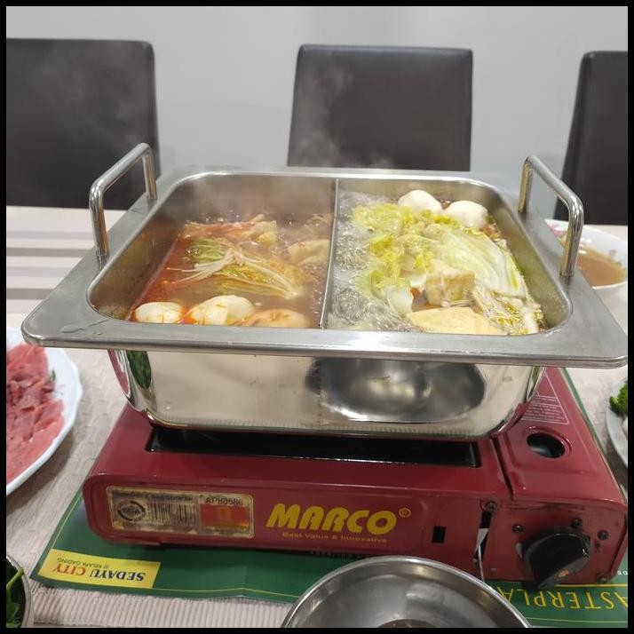 

Hot Pot /Shabu Shabu Pan 2 Rasa Kualitas Premium